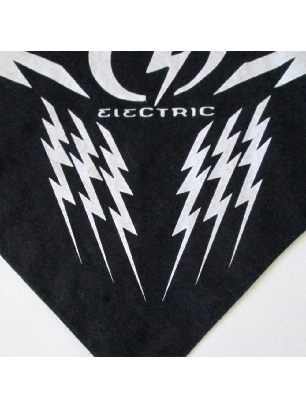 Electric Skate Surf Snow Lightning Bolt Logo Black Bandana 22